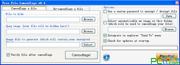 文件隐藏到图片(File Camouflage)