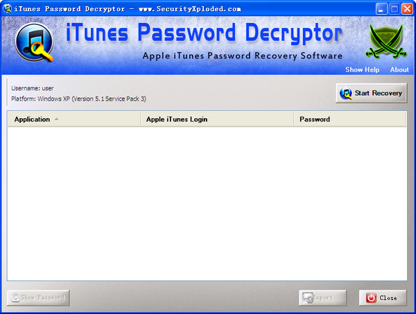 iTunes密码找回工具(iTunesPasswordDecryptor)