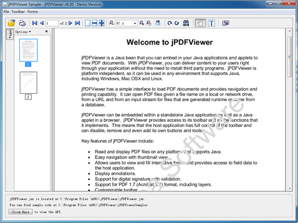 jPDFViewer(查看PDF文档软件)