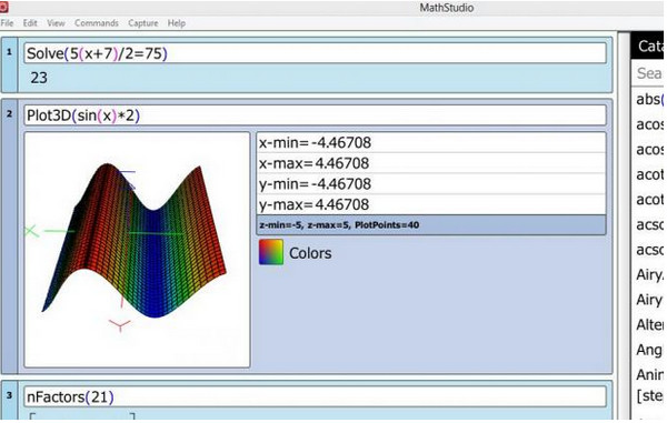 windows数学计算工具(MathStudio)