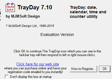 日期时间查看软件(TrayDay)