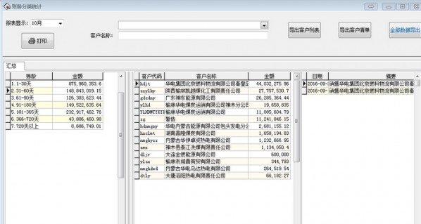 应收账款账龄分析系统