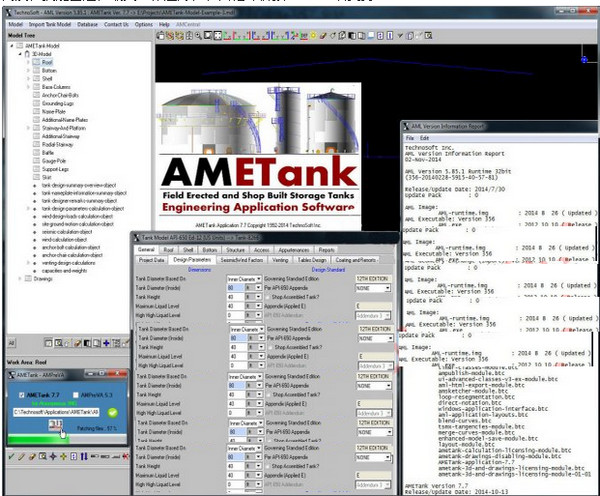 TechnoSoft AMETank(储罐配置设计建造安装软件)