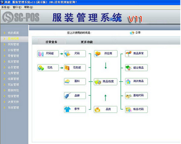 商超服装管理系统