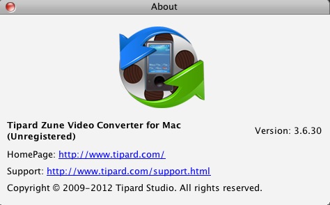 Tipard Zune Video Converter for Mac