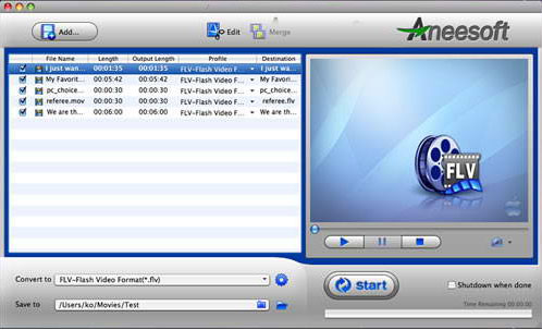 Aneesoft PSP Video Converter for Mac