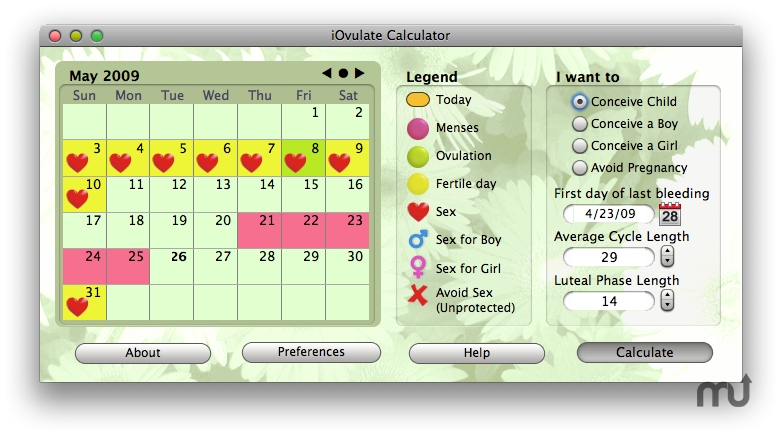 iOvulate Calculator