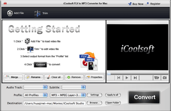 iCoolsoft FLV Converter for mac