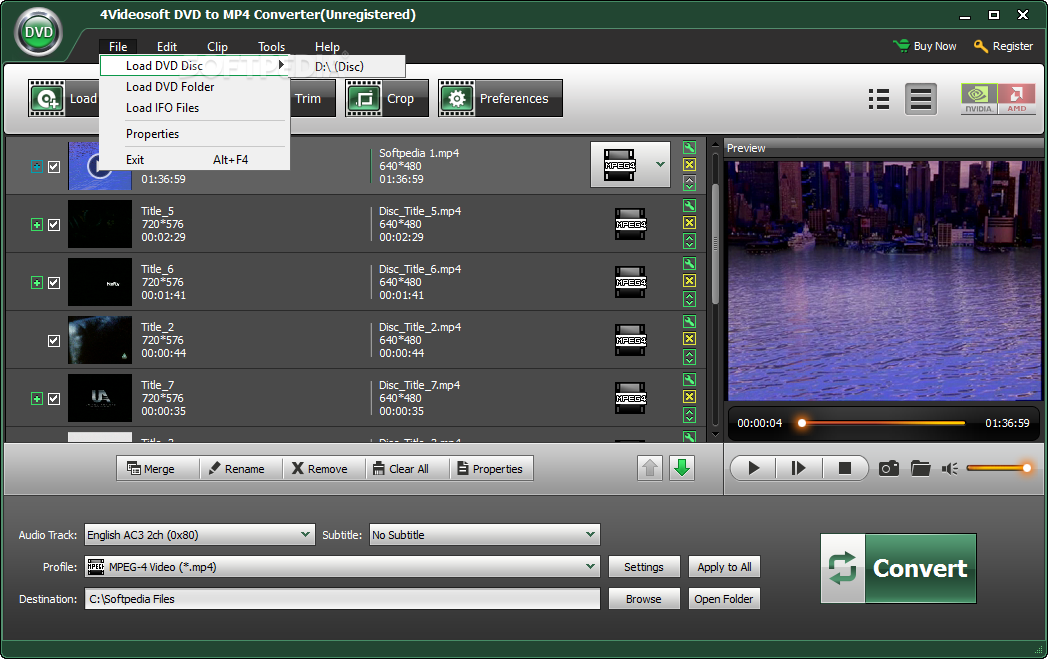 4Videosoft DVD to MP4 Converter