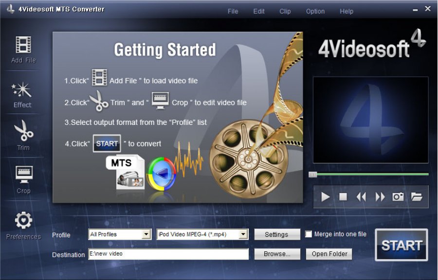 4Videosoft MTS Converter