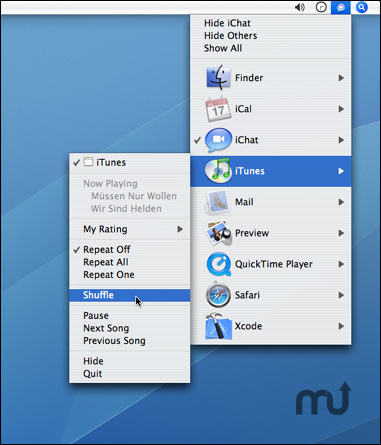 Application Switcher Menu