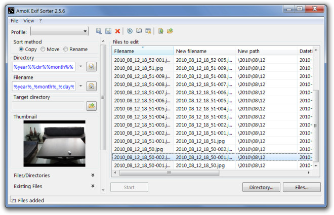 AmoK Exif Sorter 32-Bit