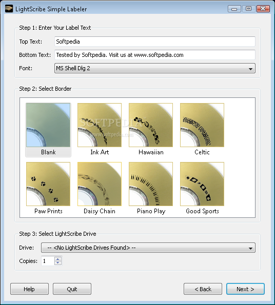 LightScribe Simple Labeler