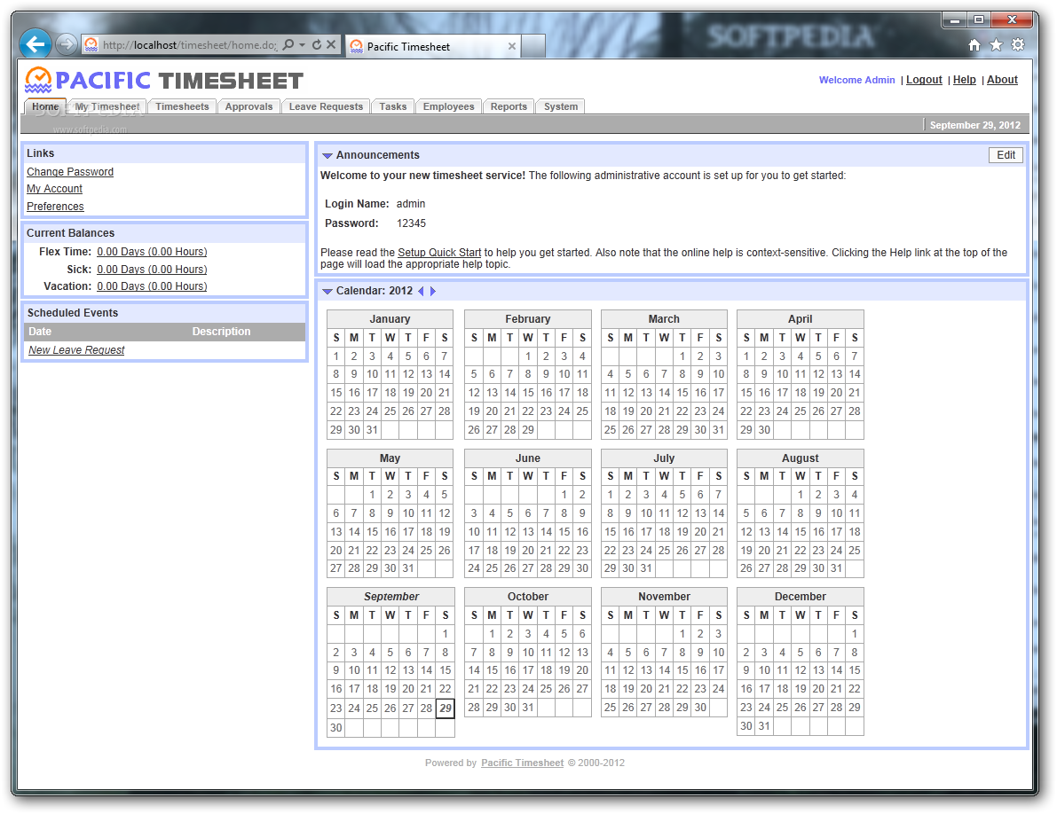 Pacific Timesheet