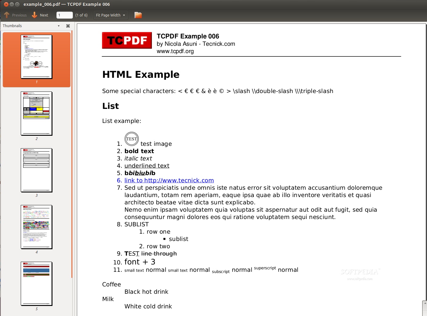 TCPDF PHP5