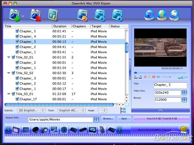 DawnArk Mac DVD Ripper