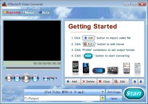 iEffectsoft Video to MP4 Converter for Mac