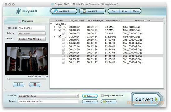 iSkysoft DVD to Mobile Phone Converter