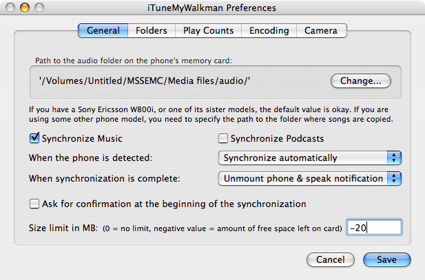 iTuneMyWalkman