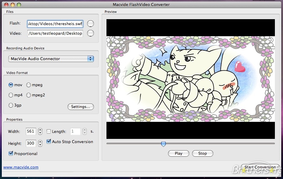 Macvide Flash Video Converter