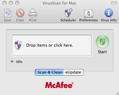 Mcafee VirusScan For Mac