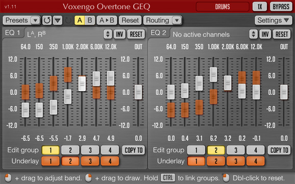 Voxengo Overtone GEQ(Unit) For Mac