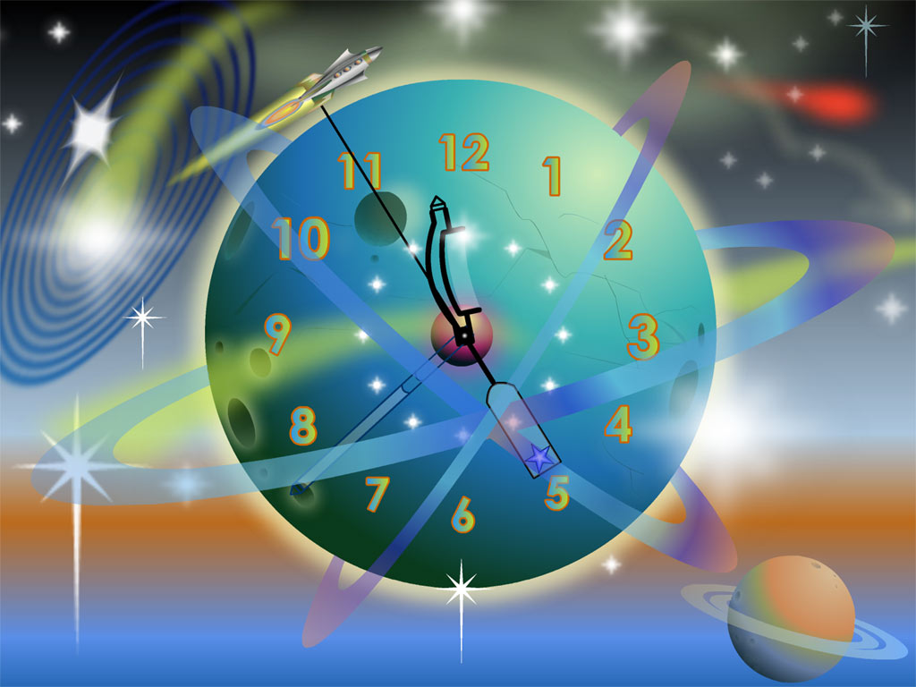 RocketRocket Clock ScreenSaver