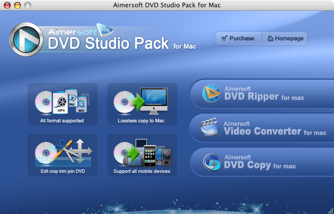 Aimersoft DVD Studio Pack for Mac