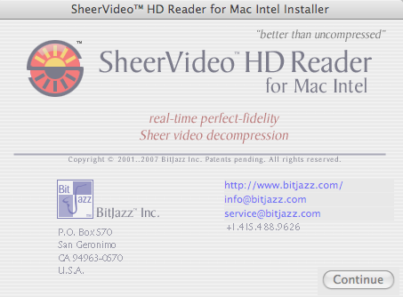 SheerVideo Reader X