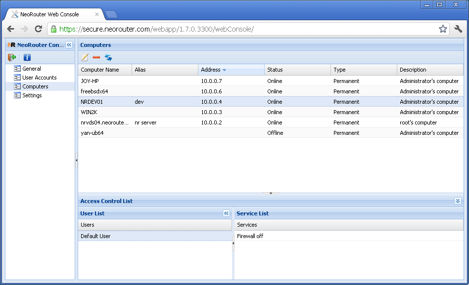 NeoRouter Mesh for SUSE Linux