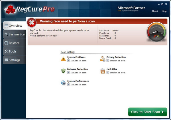 RegCure注册修复软件