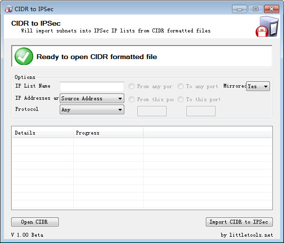 CIDR to IPSec