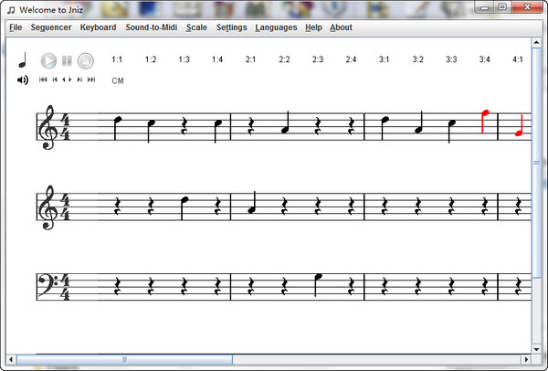 welcome to jniz 画五线谱软件