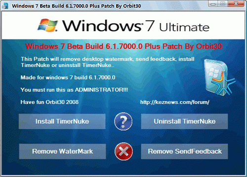 Windows7去限制时间补丁