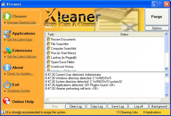 Xleaner系统垃圾清理工具