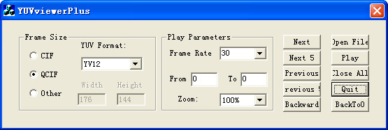 yuv格式播放器YUVviewerPlus