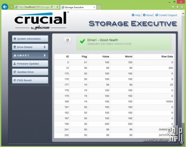 镁光SSD管理工具(Storage Executive)