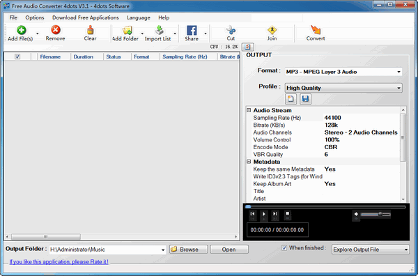 Free Audio Converter 4dots