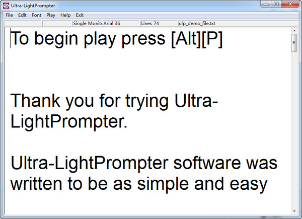 提词器软件Ultra-LightPrompter