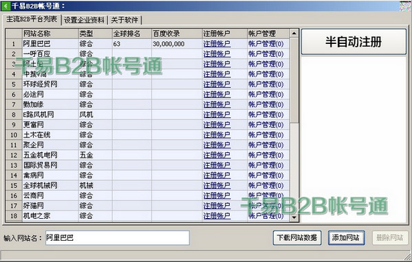 千易b2b帐号通